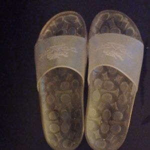 Coach Clear Slide Sandals